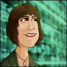 Mary G. - Caricature